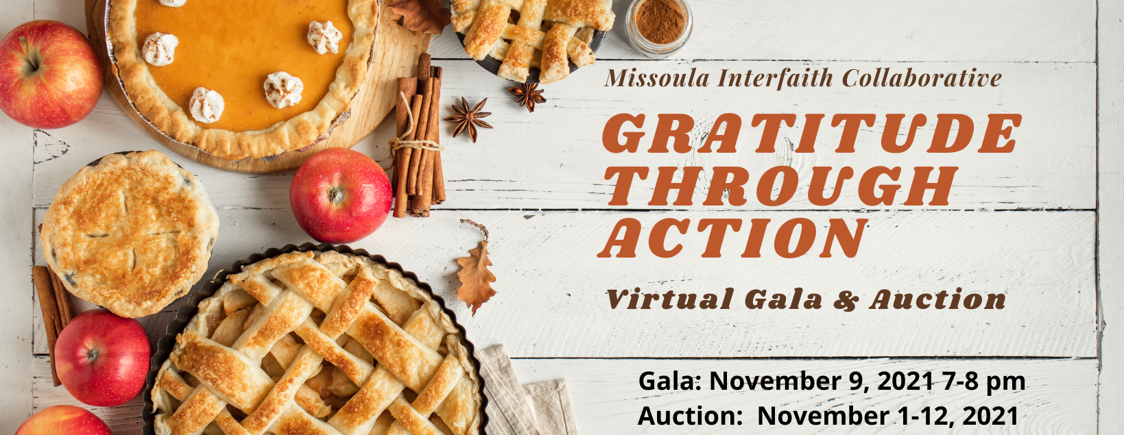 Gratitude Through Action Virtual Gala & Online Auction Fundraiser